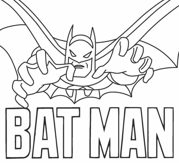 Coloring book pages batman