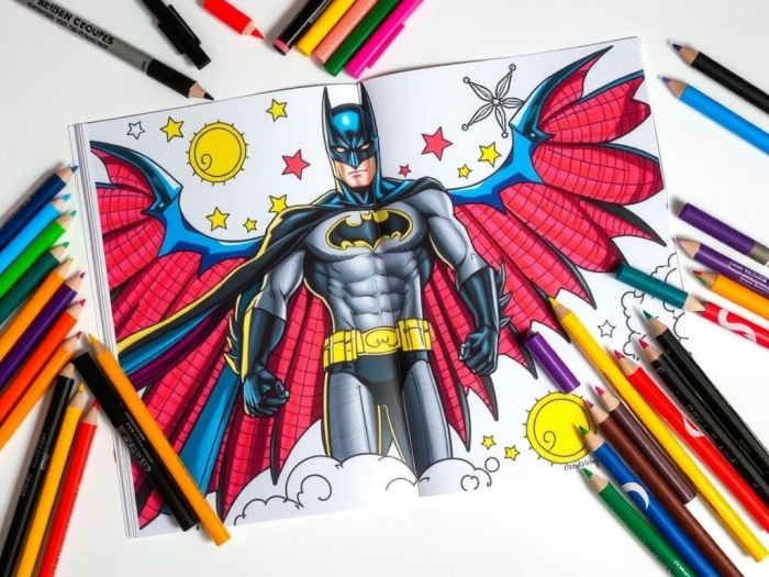 Coloring book pages batman