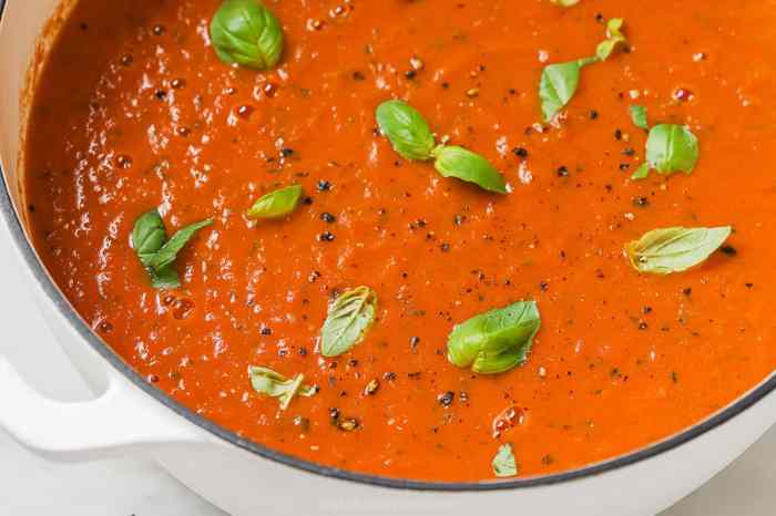 Tomato basil soup roasted garlic dinner hearty simple recipe garden homemade parmesan salad chelseasmessyapron tomatoes dish bread rolls dunking italian