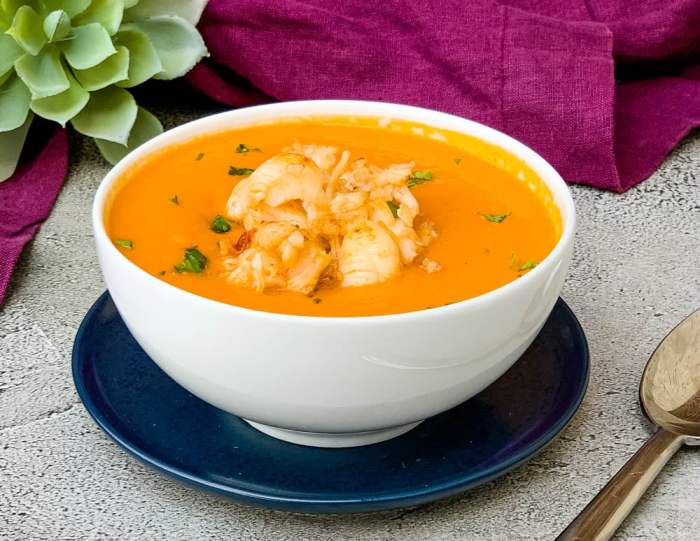 Recipe for lobster bisque soup