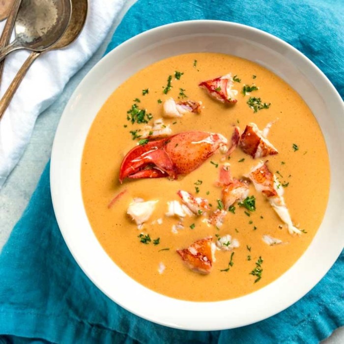 Recipe for lobster bisque soup