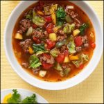 Recipe for vegetable beef soup with cabbage